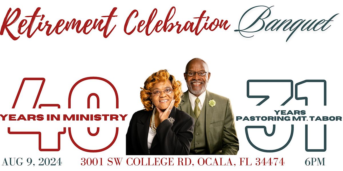 Retirement Banquet Honoring Rev. T. Patricia Nelson & Brother Gerald Nelson