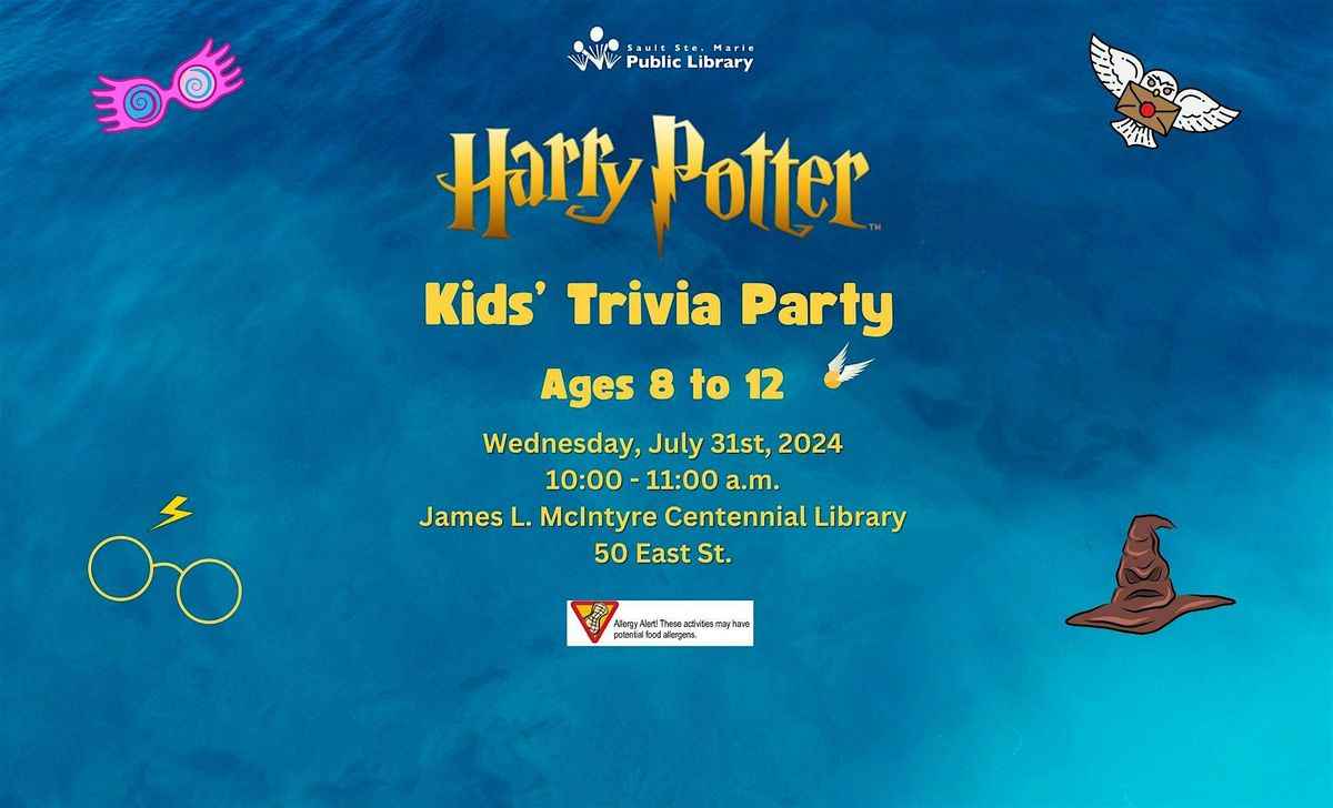 Harry Potter Kids' Trivia Party