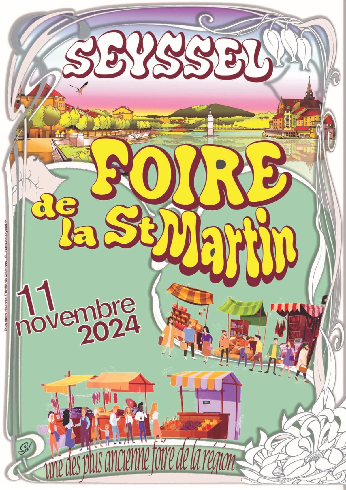 Foire de la St-Martin le 11 novembre \u00e0 Seyssel