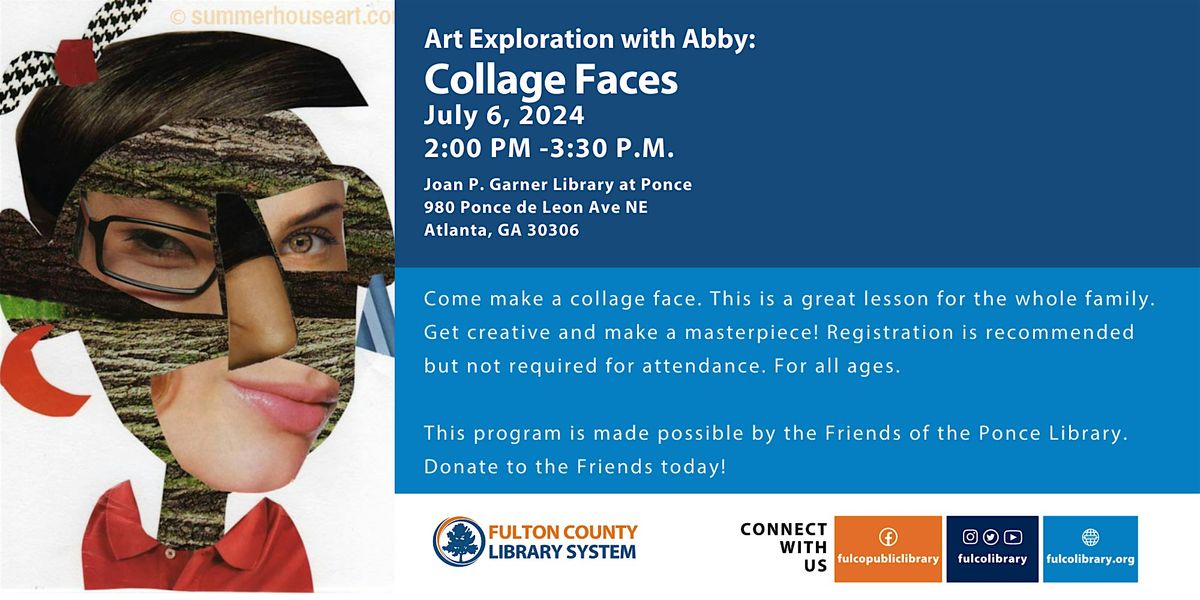 Art Exploration with Abby: Collage Faces