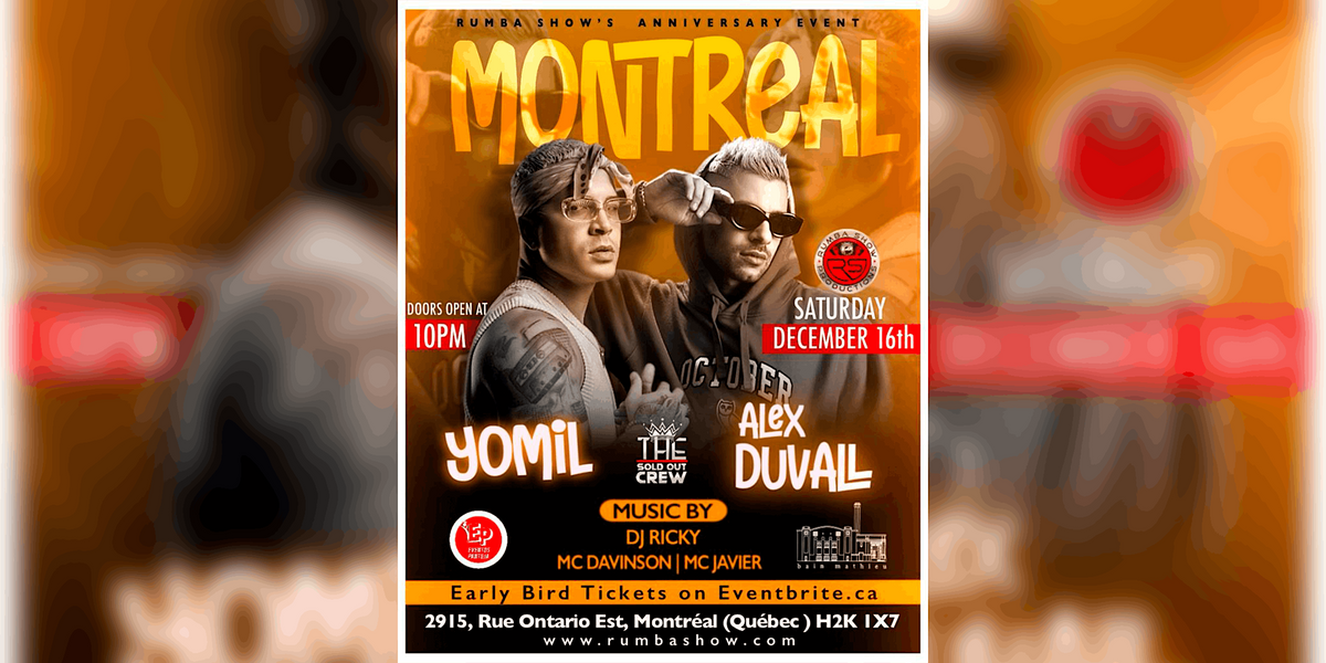Yomil and Alex Duvall Concert in Montreal.