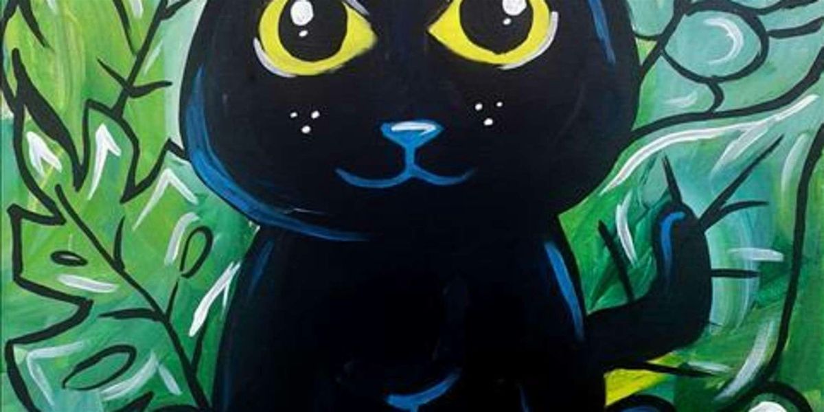 Kids Camp - Baby Panther - Paint and Sip by Classpop!\u2122