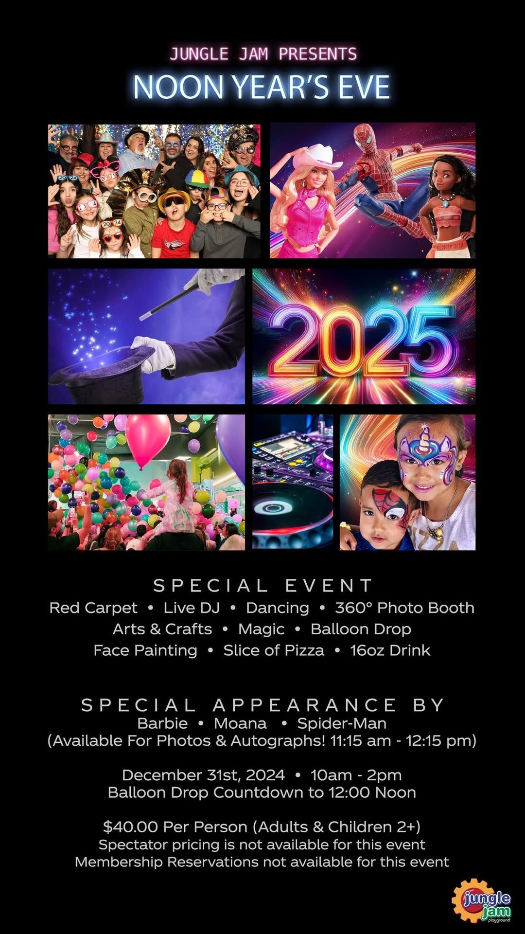 Jungle Jam\u2019s NOON Year\u2019s Eve Special Event