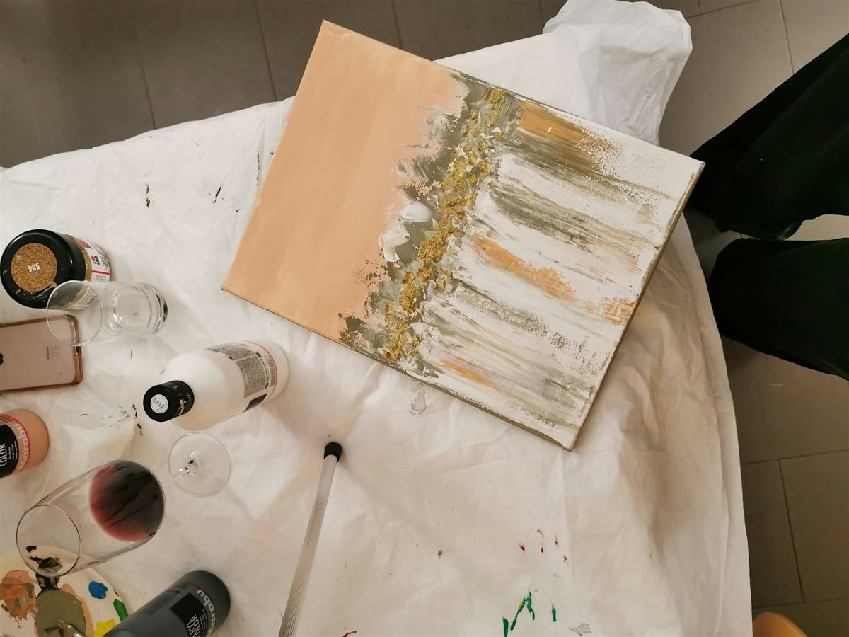 Malkurs mit Weinverkostung in Augsburg- ART & WINE