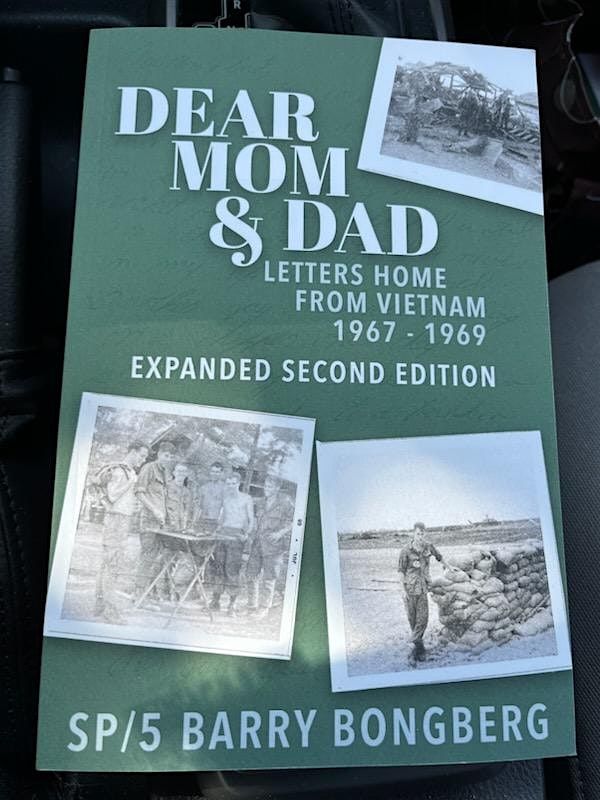 Wine & Words:  \u201cDear Mom and Dad Letters Home From Vietnam 1967-1969,"  Author Barry Bongberg