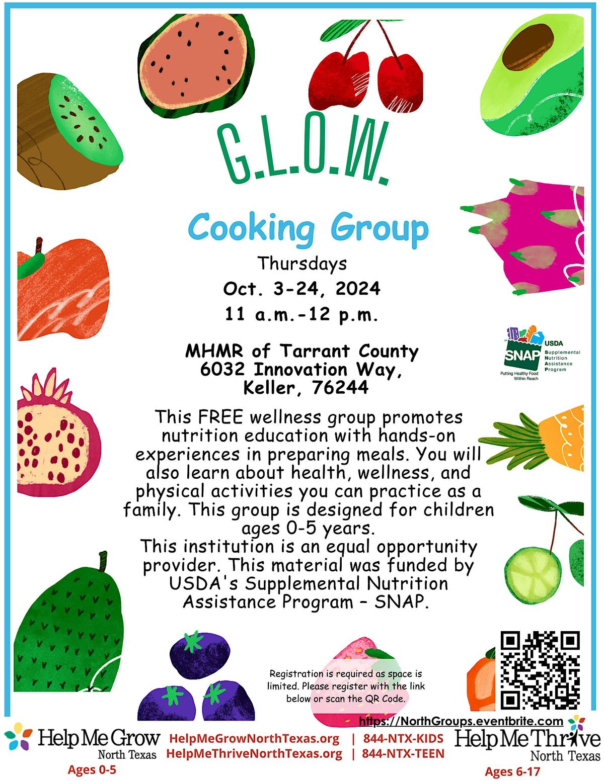 Face to Face GLOW (Grow, Live, Obtain, Wellness) Group- Keller