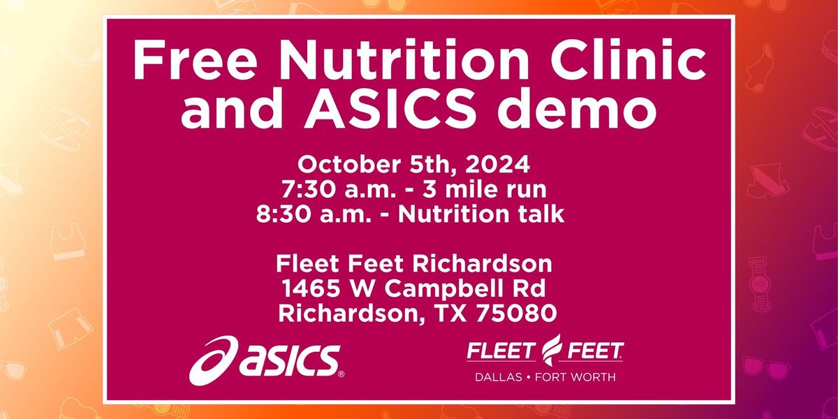 Free Nutrition Clinic and ASICS demo