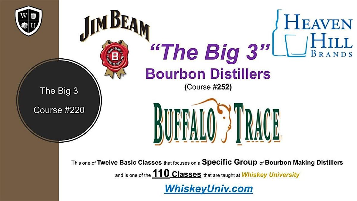 The Big 3 Tasting Class BYOB  (Course #252)