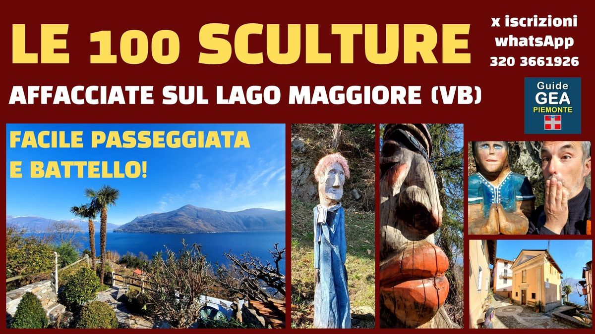 Passeggiata delle 100 sculture affacciate sul lago Maggiore