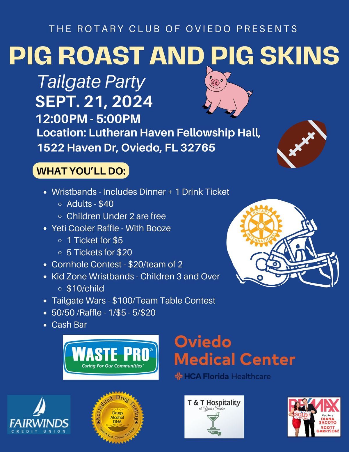 Pig Roast & Pigskins 