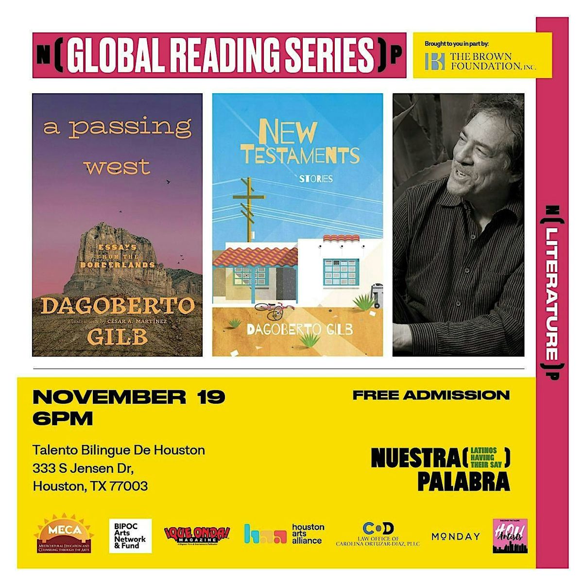 Global Reading Series with Dagoberto Gilb