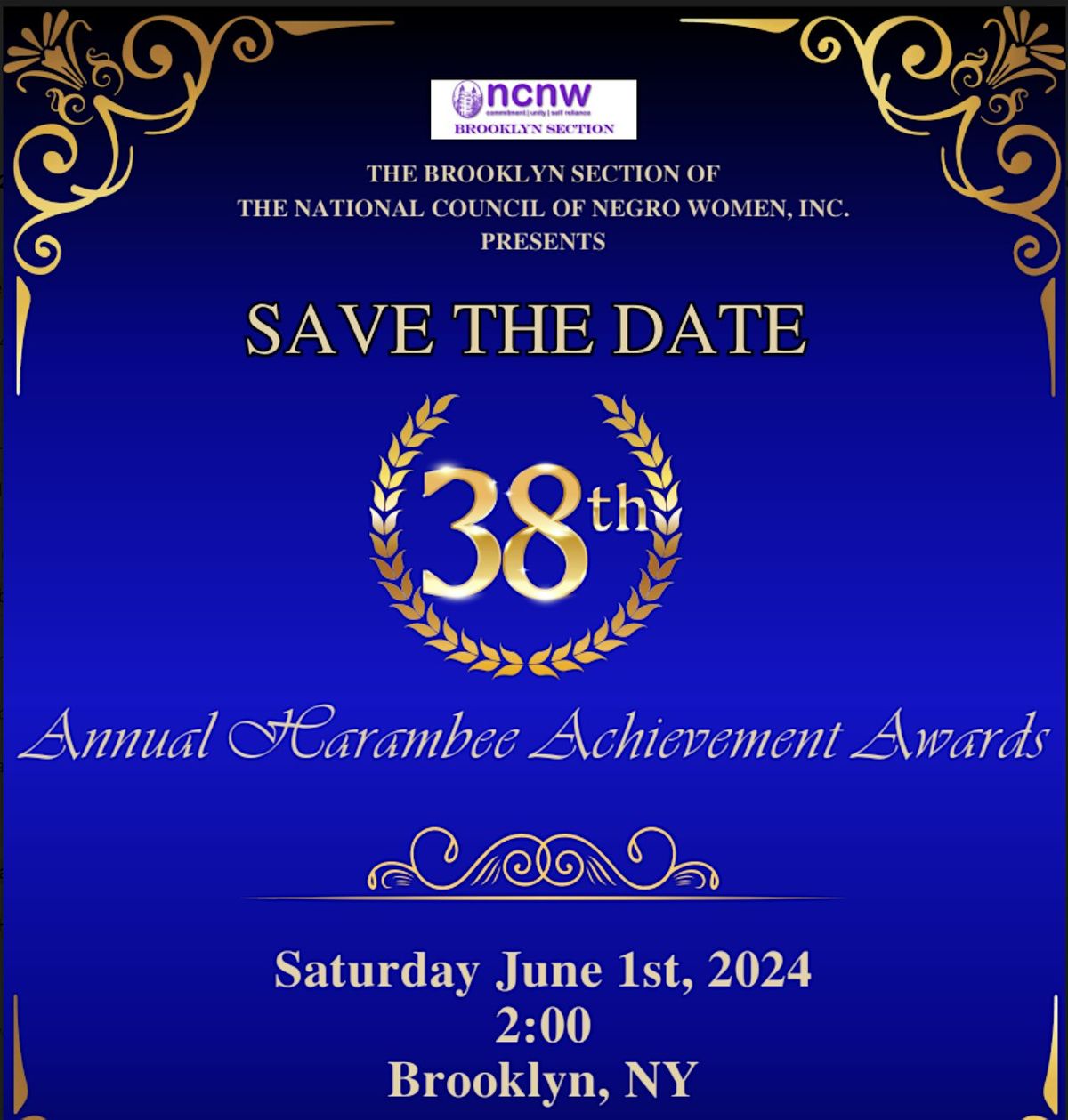 N.C.N.W. Inc. Brooklyn Section's 38th Annual Harambee Achievement Awards