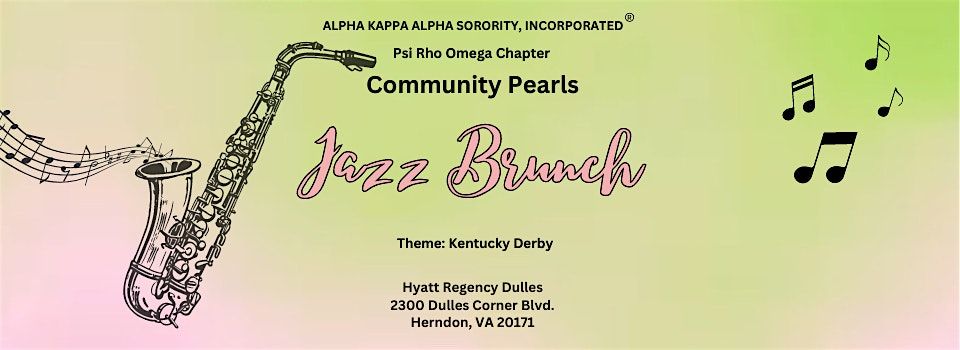 2024 Community Pearls Jazz Brunch