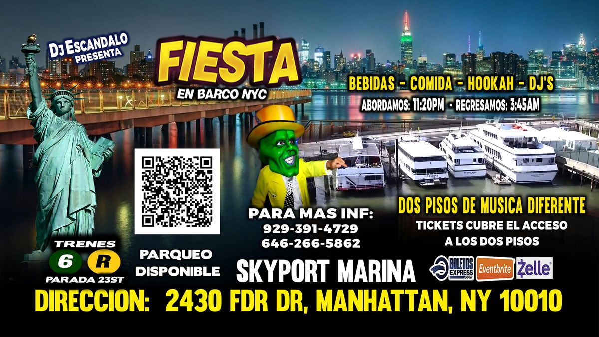 Rumba Latina En Barco + Manhattan New York + Radio Dj's + Cupo Limitado