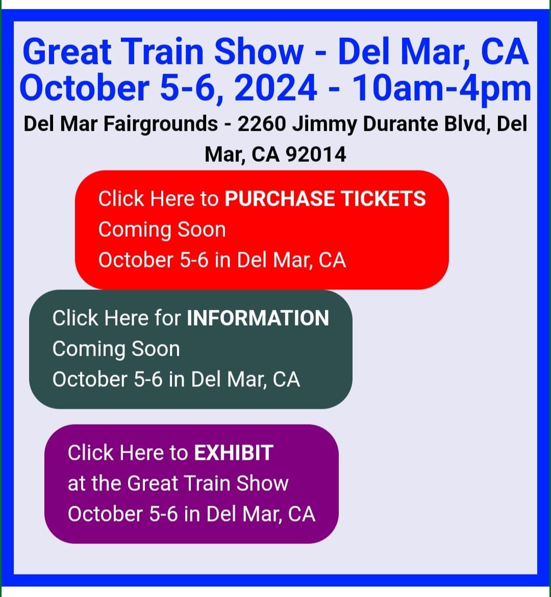 Del Mar Fairgrounds Train Show