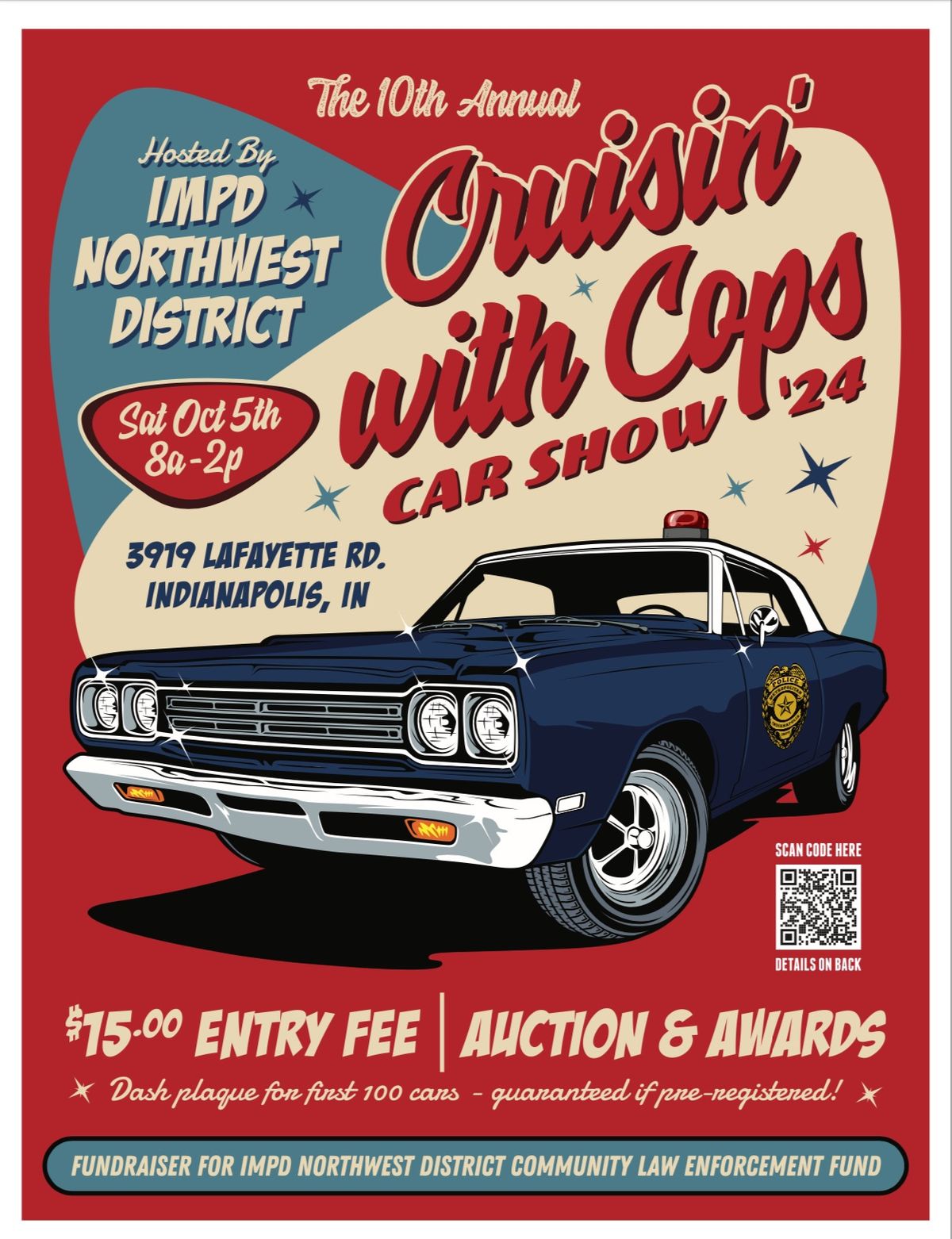 10th Annual Cruisin\u2019 with Cops Car Show