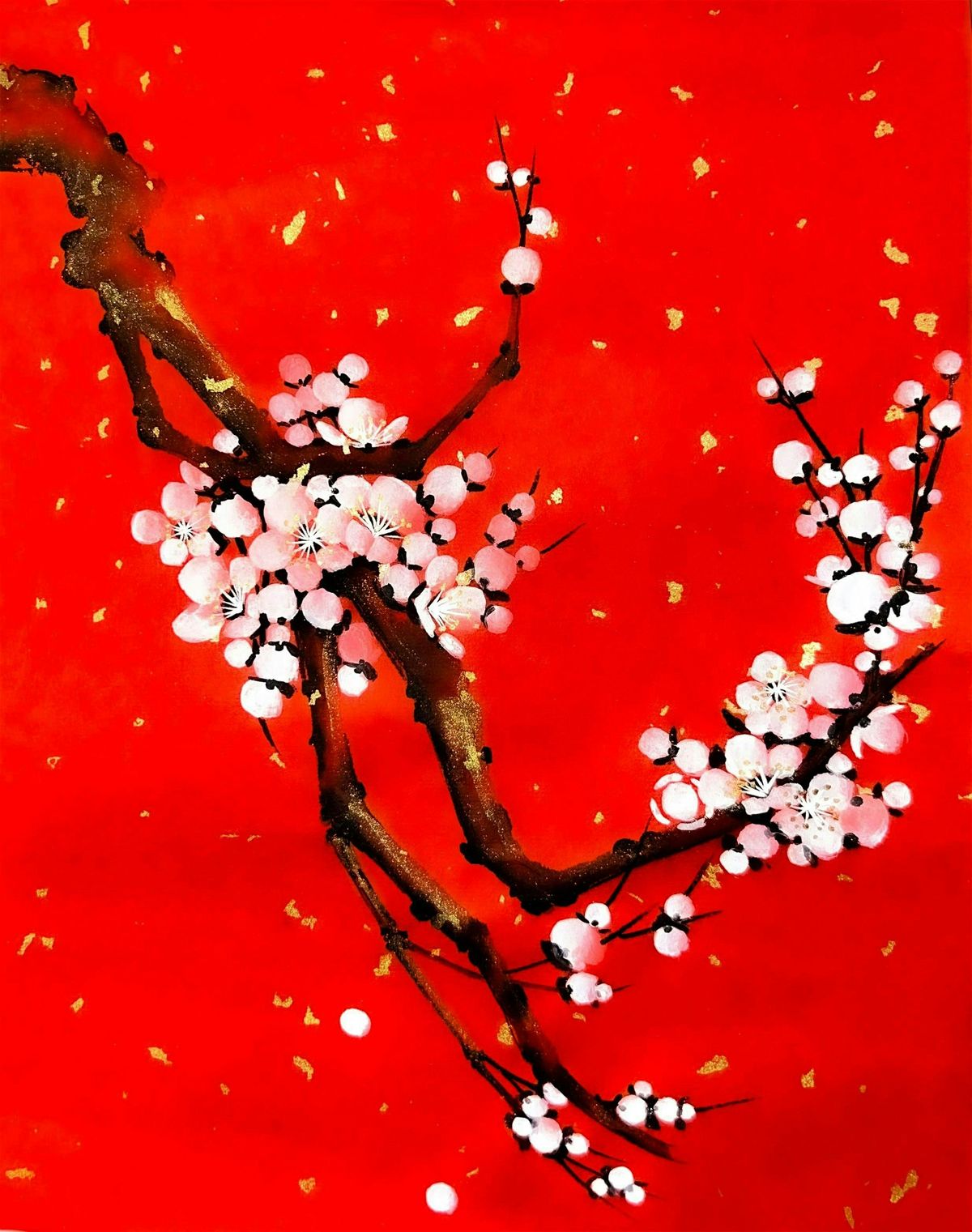 Introduction to Brush Painting Party - Plum Blossom!