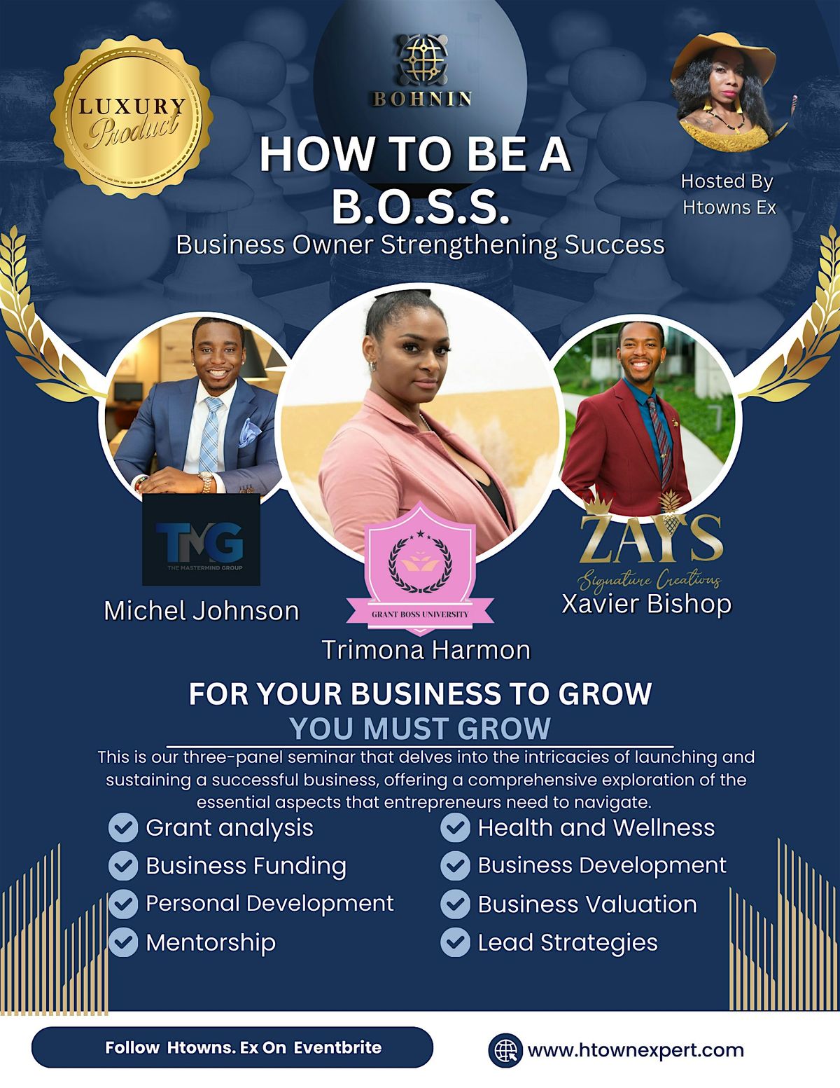 How To Be A B.O.S.S.: Business Owner Strengthening Success Networking Event