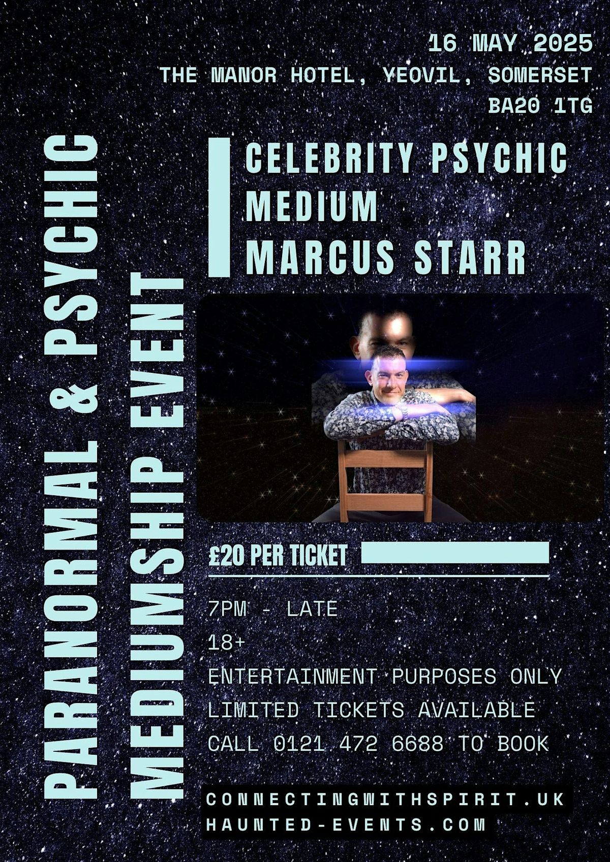 Paranormal & Psychic Event with Celebrity Psychic Marcus Starr