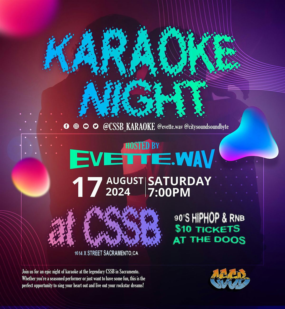 Karaoke Night at CSSB [Hosted by Evette.WAV]