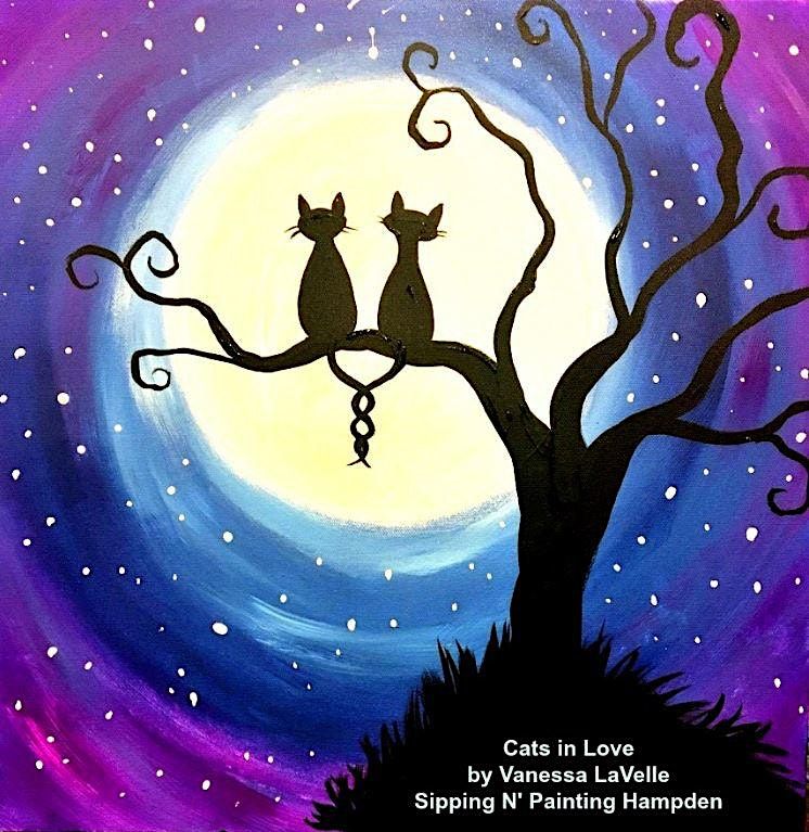 Kid's Art Camp Cats in Love Thurs July 20th  9:30am-Noon $35