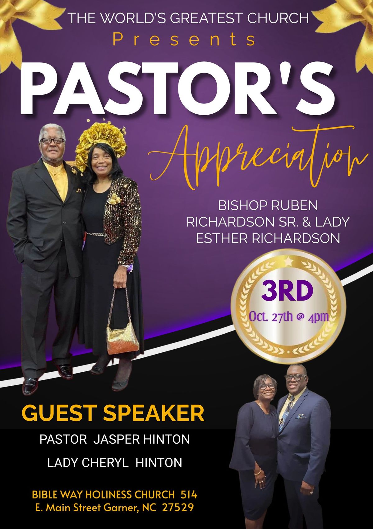 Pastor's 3RD Appreciation Celebration