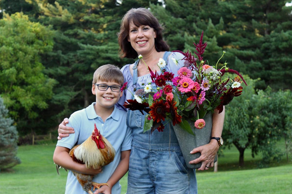 Farrish Farm tour and make a bouquet night