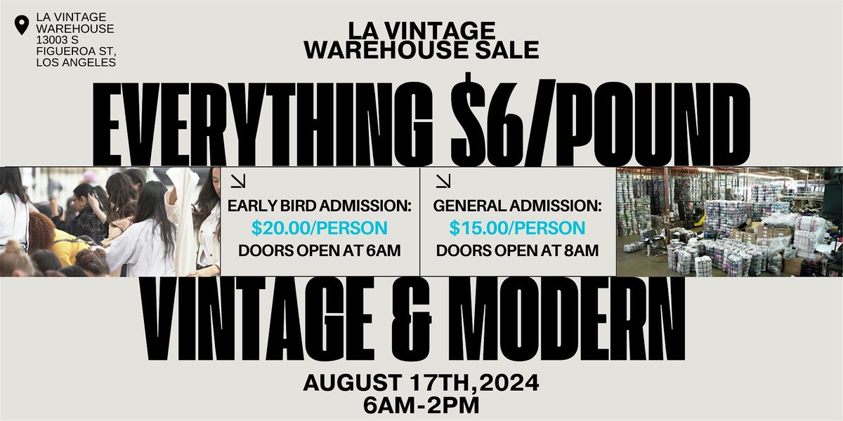 LA VINTAGE WAREHOUSE SALE