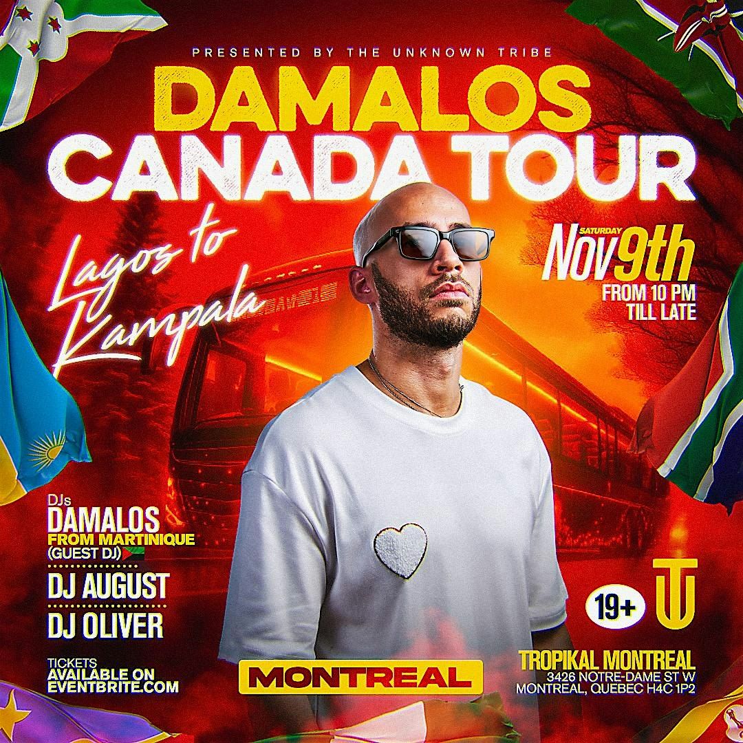 DAMALOS CANADA TOUR - LAGOS TO KAMPALA