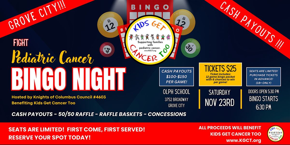 BINGO to Fight Pediatric Cancer!