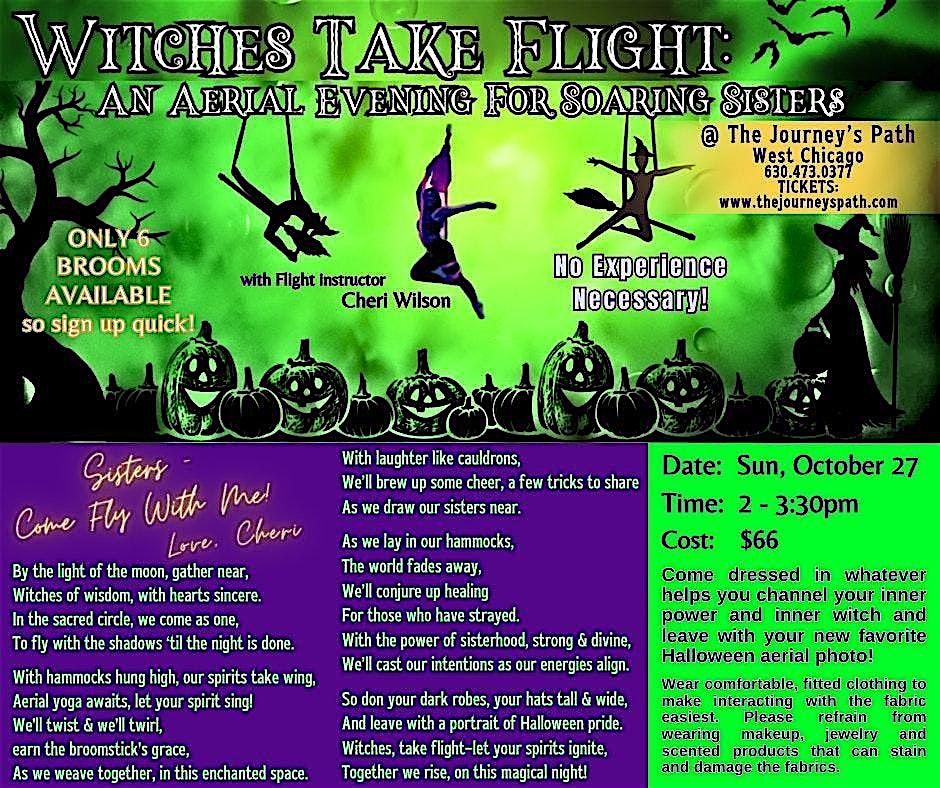 Witches, Take Flight:  An Aerial Event for Soaring Sisters