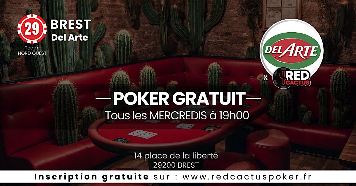 Soir\u00e9e RedCactus Poker X Del Arte \u00e0 BREST (29)