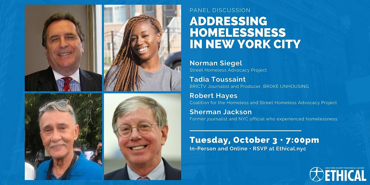 Panel Discussion: Addressing Homelessness in New York City
