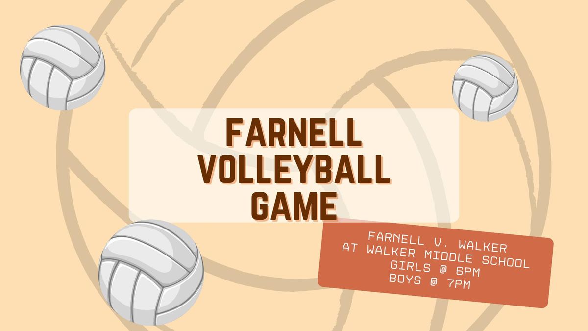 Farnell Volleyball Game v Walker - AWAY