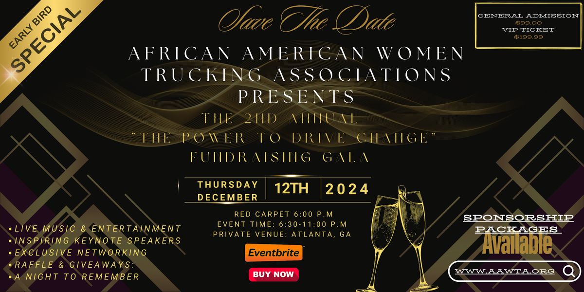 AAWTA presents the 2nd annual "The Power to Drive Change" fundraising gala