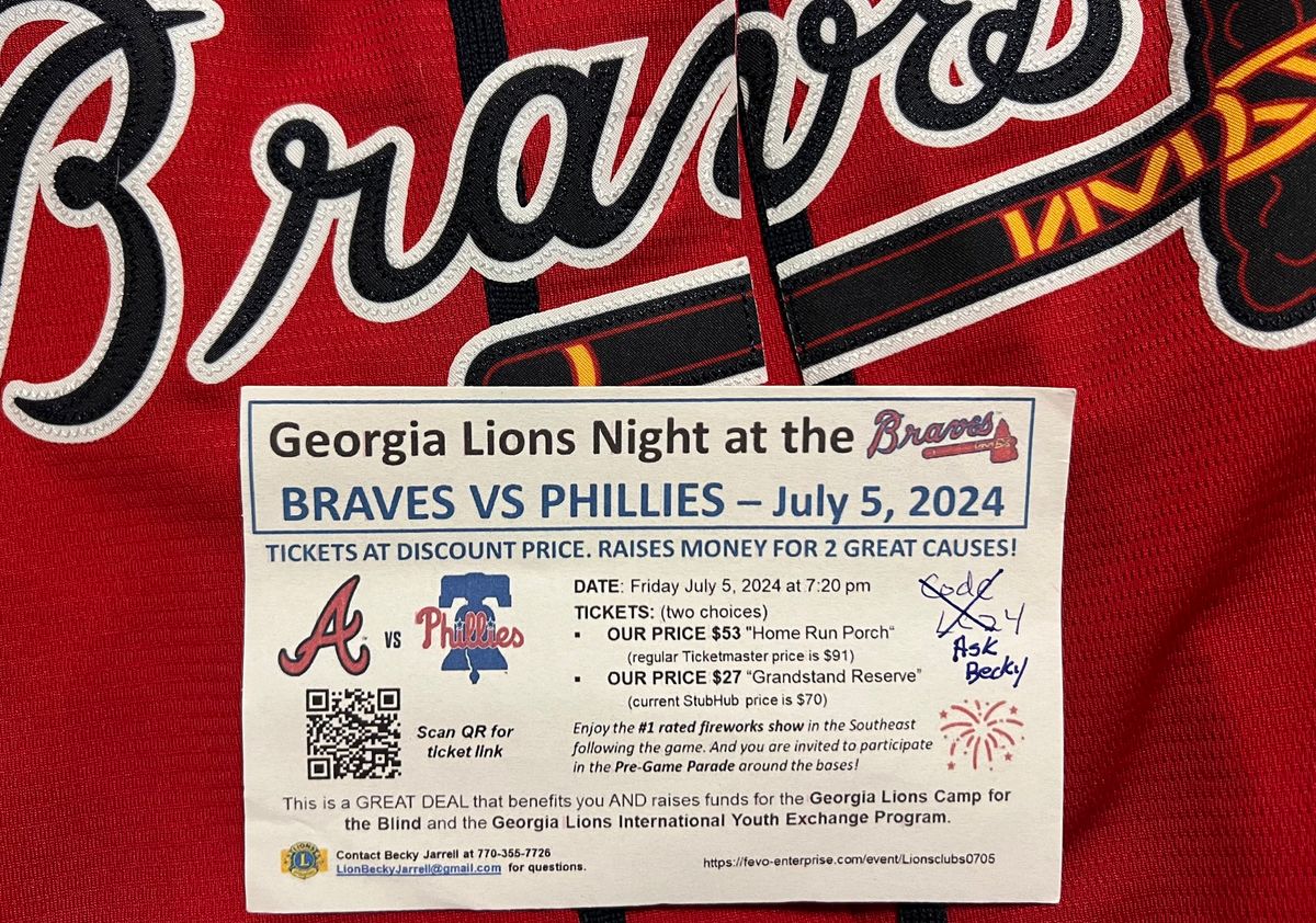 Lions Night at the Braves