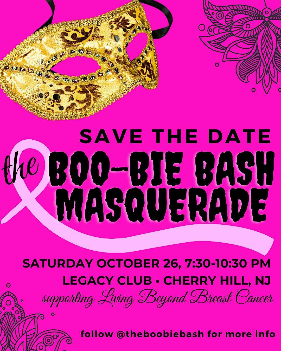 The Boo-Bie Bash Masquerade supporting Living Beyond Breast Cancer