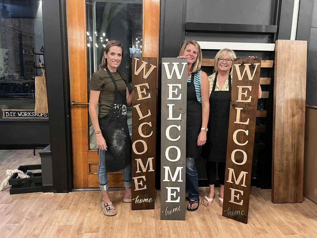 DIY Front Porch Welcome Sign