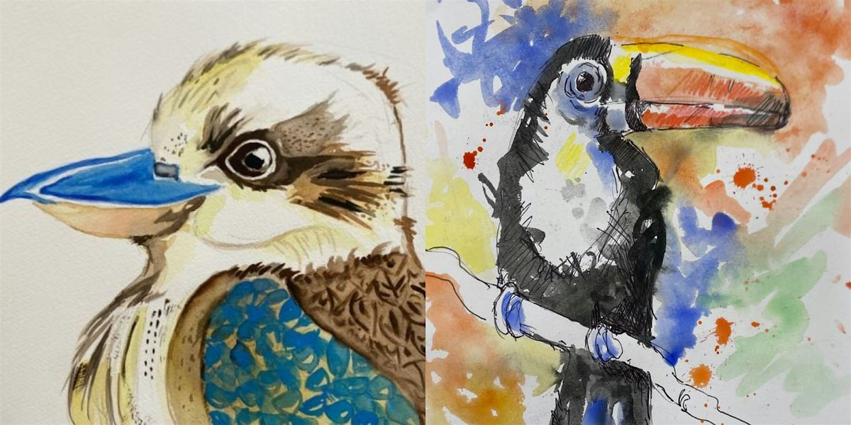 Vibrant Birds in Watercolours