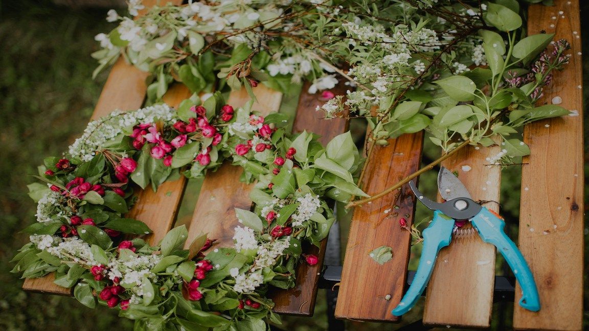 Holiday Wreath Making at Mira