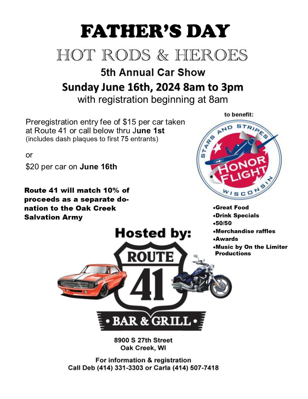  Route 41 Hot Rods and Heroes 5th Annual Car Show