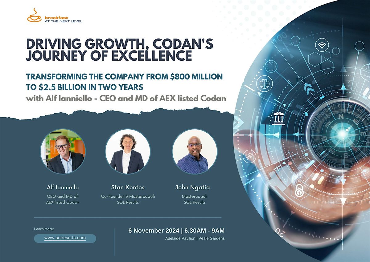 Breakfast at the Next Level  | Driving Growth Codan's Journey of Excellence