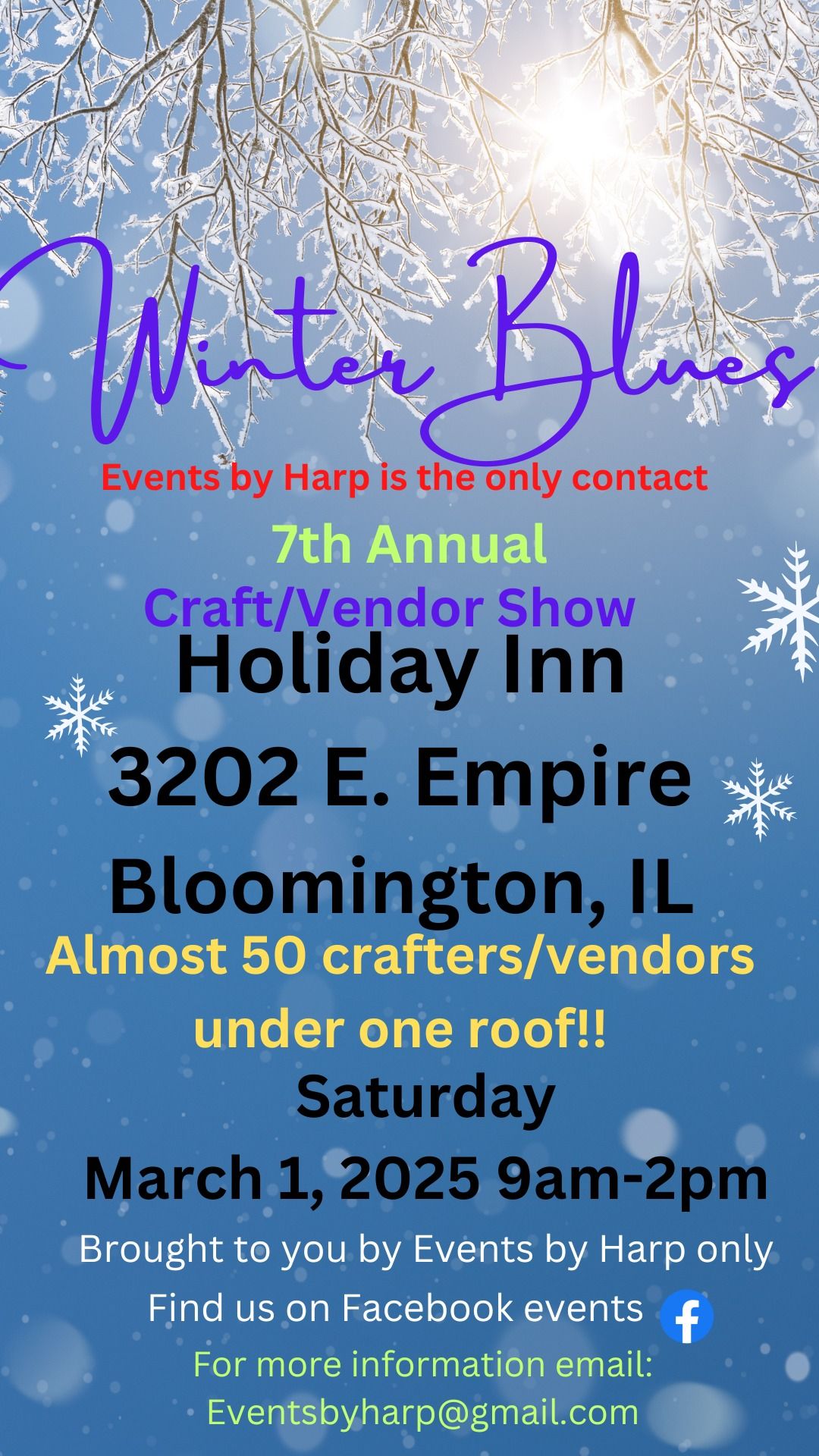 7th Annual Winter Blues Craft\/Vendor Show!!