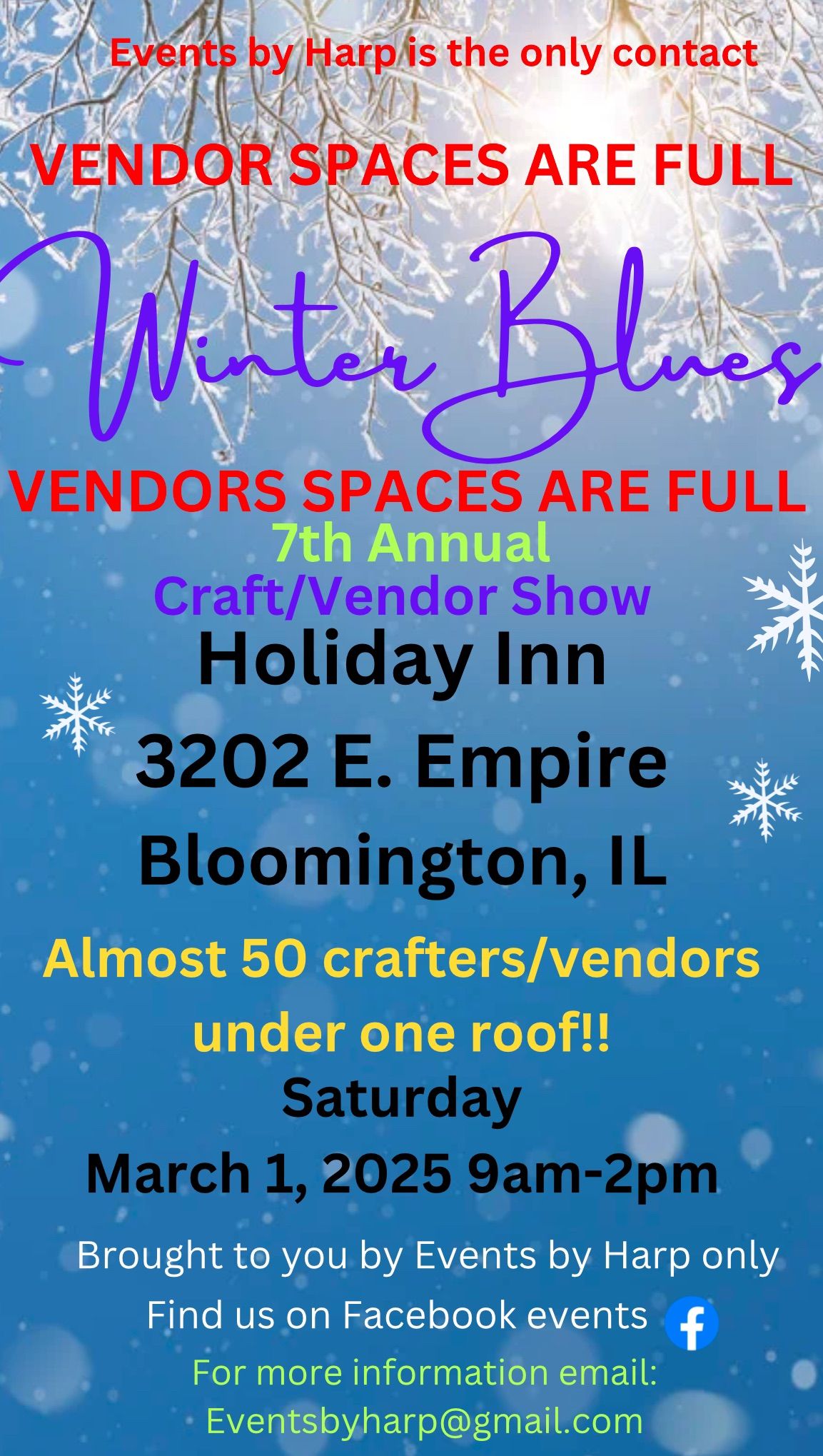 7th Annual Winter Blues Craft\/Vendor Show!!