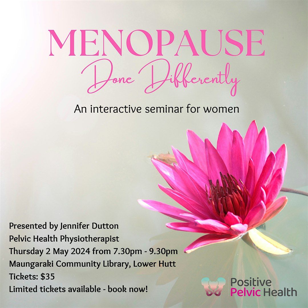 Menopause, done  differently!