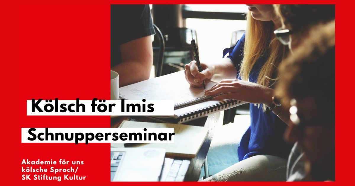 K\u00f6lsch f\u00f6r Imis - Ein Schnupperseminar