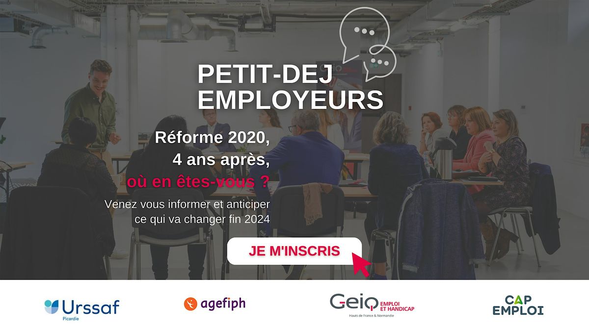 Petit d\u00e9jeuner employeurs - Amiens - 01 octobre 2024