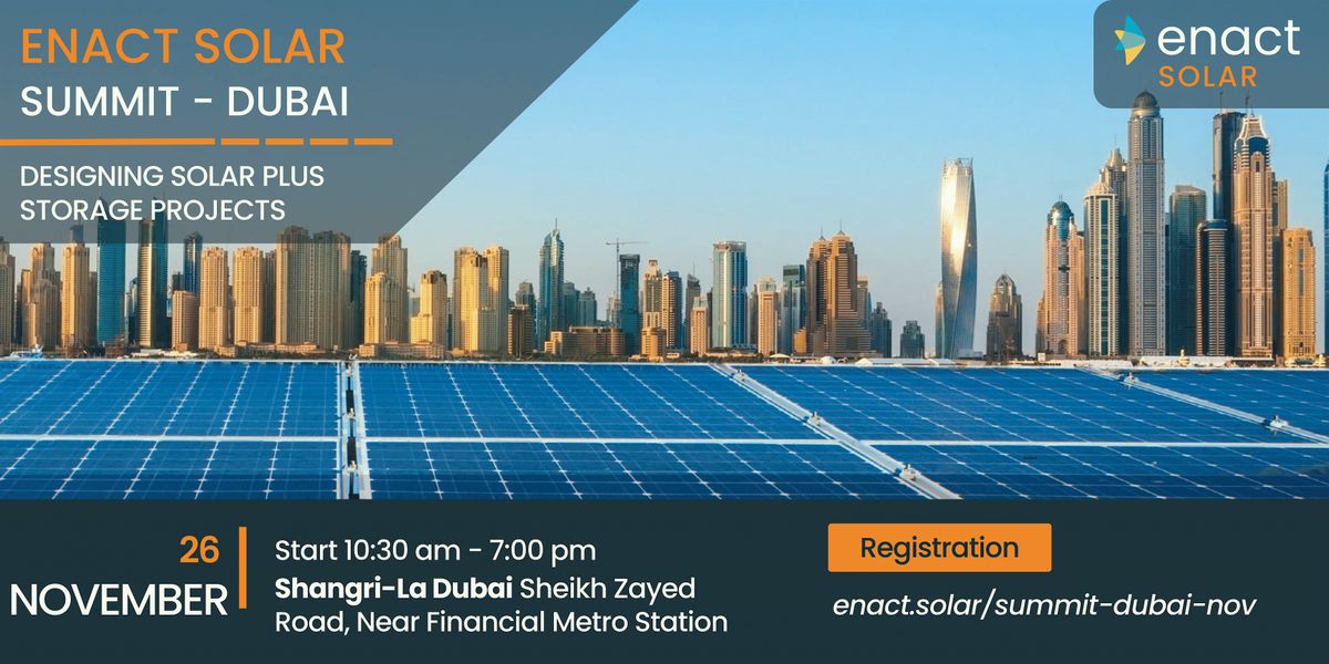 Enact Solar - Summit Dubai 2024