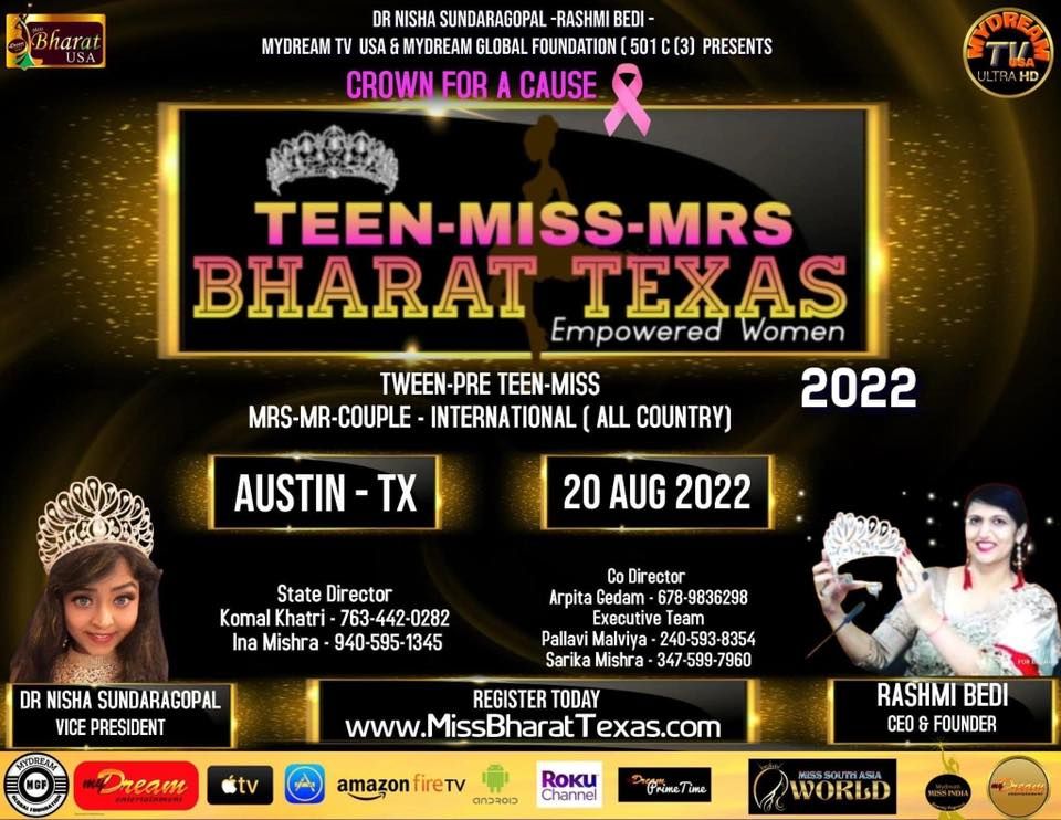 Miss & Mr. Bharat USA Pageant Austin 2022