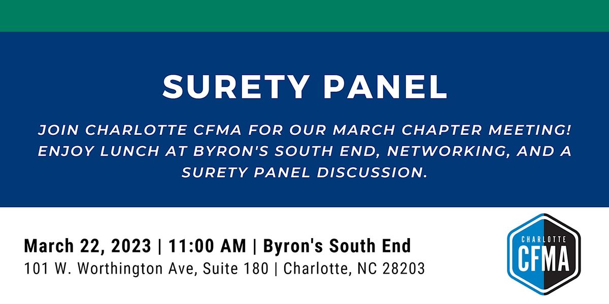 March Chapter Meeting - Surety Panel